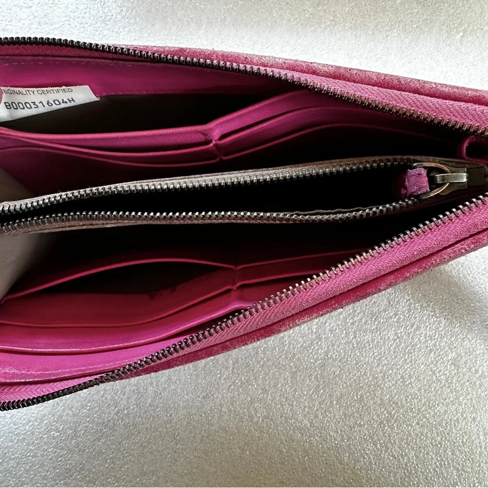 Bottega Veneta Leather Intrecciato Long Wallet